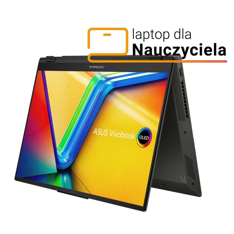 Laptop Asus Vivobook S 16 Flip / TP3604VA-IS93T / Intel i9-13 / 16GB / SSD 1TB / Intel Xe / WUXGA / Win 11 Pro / Czarny