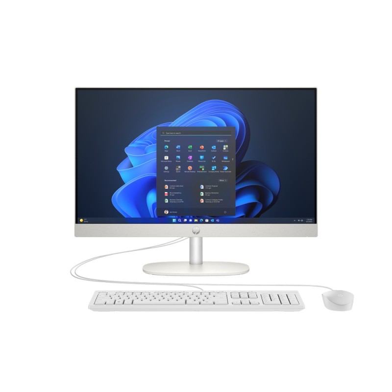 Komputer All in One HP ProOne 240 G10 / 936H7EA / Intel i5-13 / 16GB / SSD 512GB / Intel Xe / FullHD / Win 11 Pro / Biały