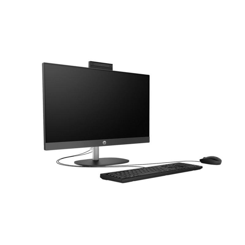 Komputer All in One HP ProOne 245 G10 / 9H6V2ET / Ryzen 7 / 8GB / SSD 512GB / AMD Radeon / FullHD / FreeDOS / Czarny