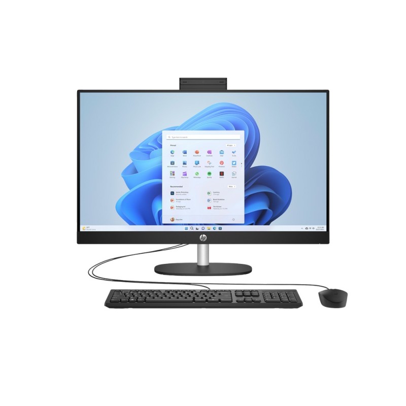 Komputer AIO HP 27-cr0038na / A4GF9EA / AMD Ryzen 5 / 16GB / SSD 1TB / Radeon / FullHD / Win 11 / Czarny