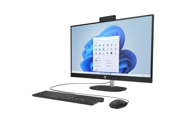 Komputer AIO HP 27-cr0038na / A4GF9EA / AMD Ryzen 5 / 16GB / SSD 1TB / Radeon / FullHD / Win 11 Pro / Czarny