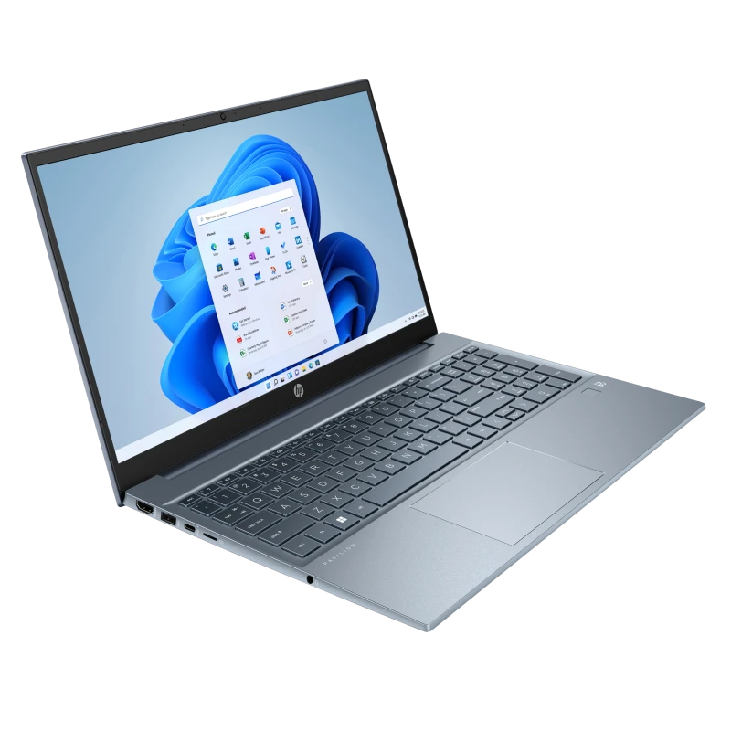 Laptop HP Pavilion 15-eh0050wm / 183G1UA / AMD Ryzen 5 / 8GB / SSD 512GB / AMD Radeon / FullHD / Win 11 / Niebieski