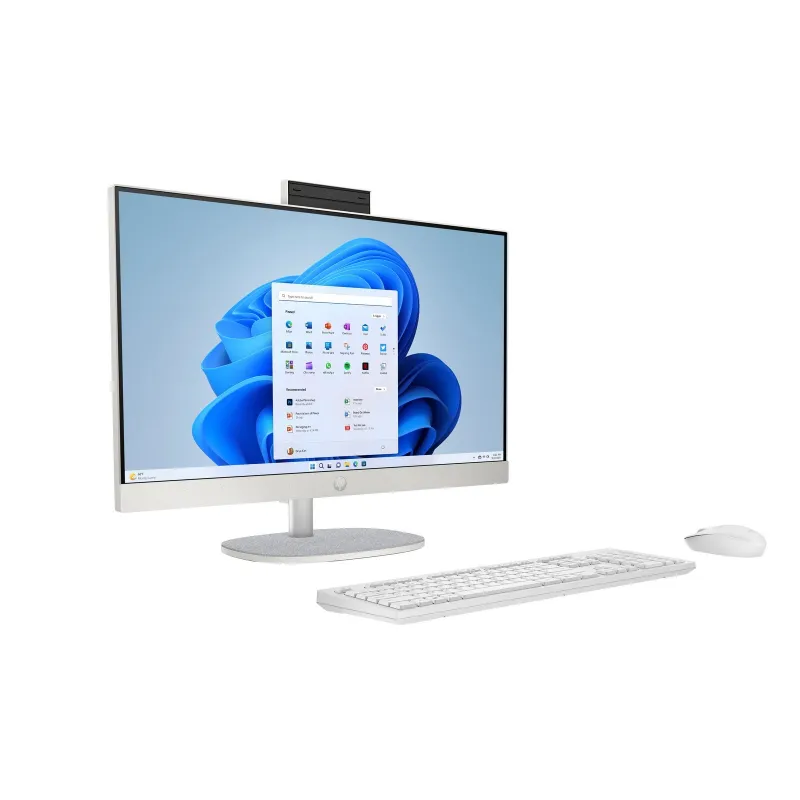 Komputer All in One HP 24-cr1004ne / B3WU6EA / Ultra 7 / 16GB / SSD 512GB / Intel Iris Xe / FullHD / FreeDOS / Biały