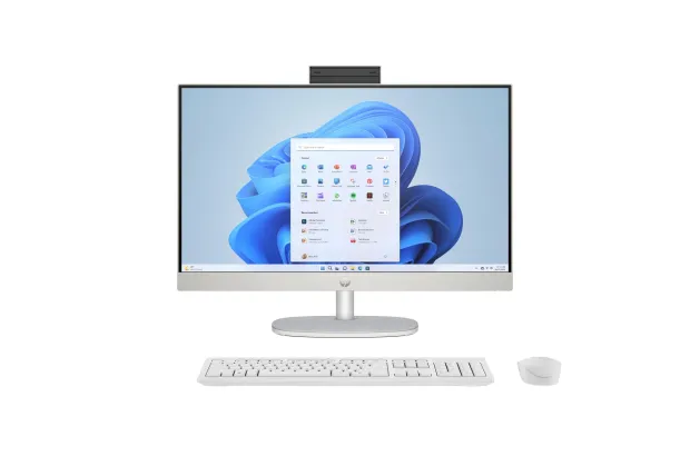 Komputer All in One HP 24-cr1004ne / B3WU6EA / Ultra 7 / 64GB / SSD 2TB / Intel Iris Xe / FullHD / FreeDOS / Biały