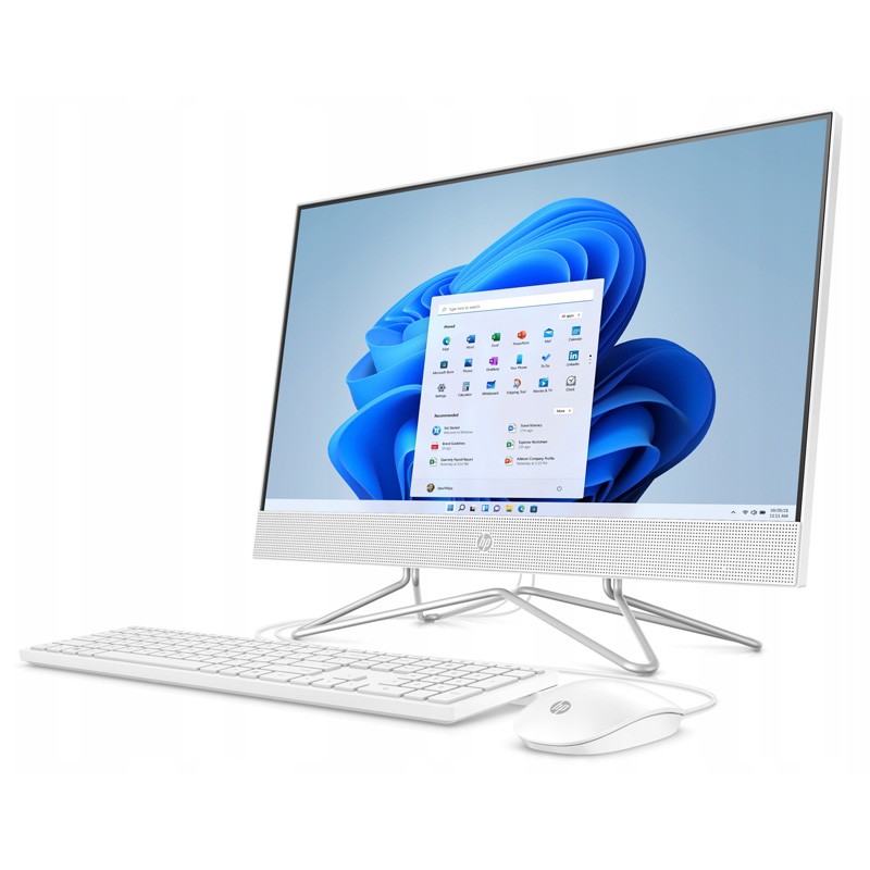 Komputer AIO HP 24-df1005np / 84G76EA / Intel i5-11 / 32GB / SSD 1TB / Intel Xe / FullHD / Win 11 / Biały