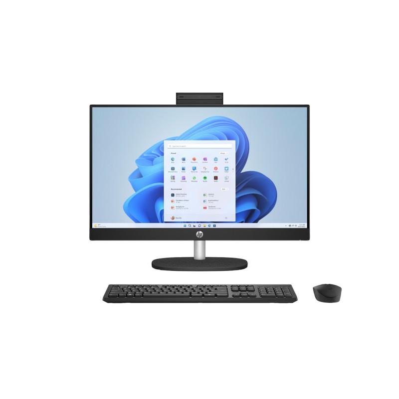 Komputer All in One HP 24-cr1005nx / B5NQ2EA / Intel Ultra 5 / 16GB / SSD 512GB / Intel Graphics / FullHD / Win 11 / Czarny