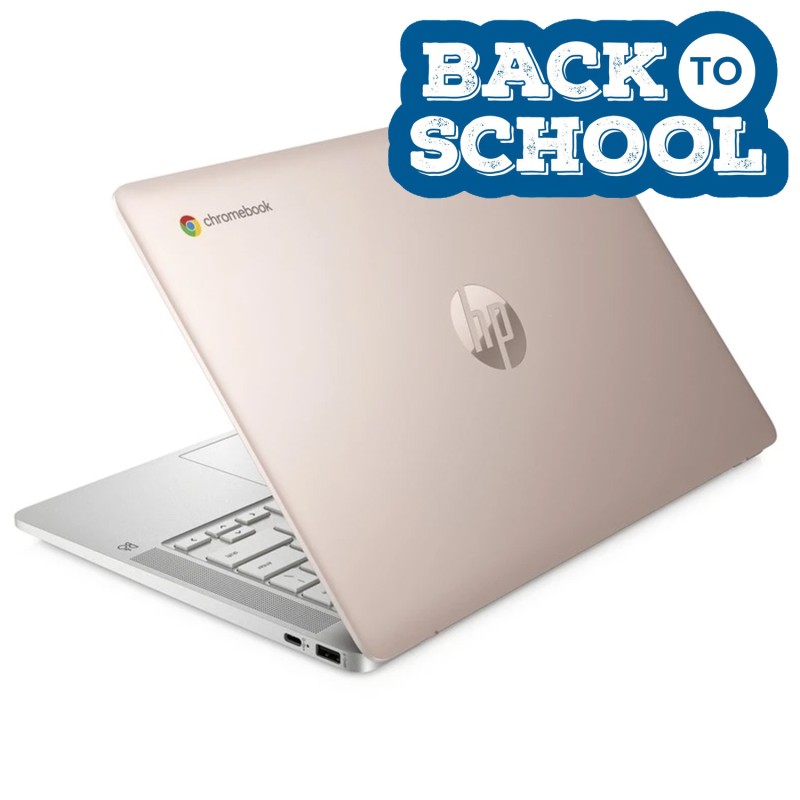 HP Chromebook 14a-na0702ds / 8T834UA / Intel N4120 / 4GB / eMMC 128 GB / Intel HD / HD / Chrome OS / Różowy