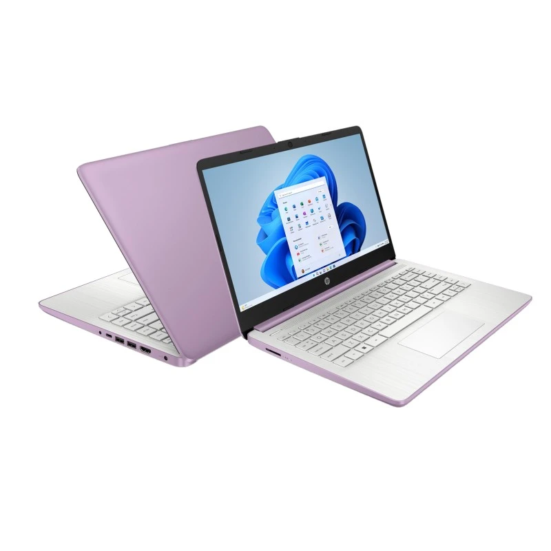 Dotykowy laptop HP 14-dq0804ds / A9ET6UA / Intel N4120 / 4GB / 64GB eMMC / HD / Dotyk / Win 11 / Fioletowy