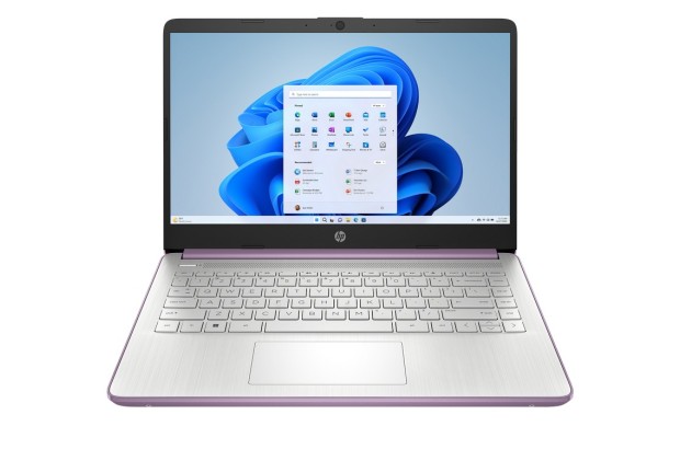 Dotykowy laptop HP 14-dq0804ds / A9ET6UA / Intel N4120 / 8GB / 64GB eMMC / HD / Dotyk / Win 11 / Fioletowy