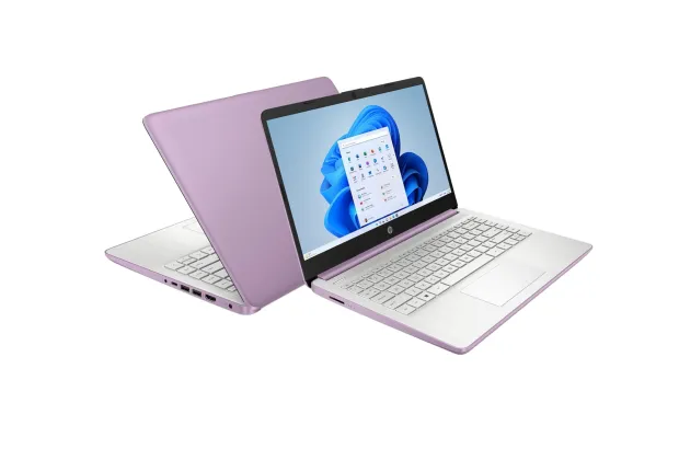Dotykowy laptop HP 14-dq0804ds / A9ET6UA / Intel N4120 / 8GB / 64GB eMMC / HD / Dotyk / Win 11 / Fioletowy