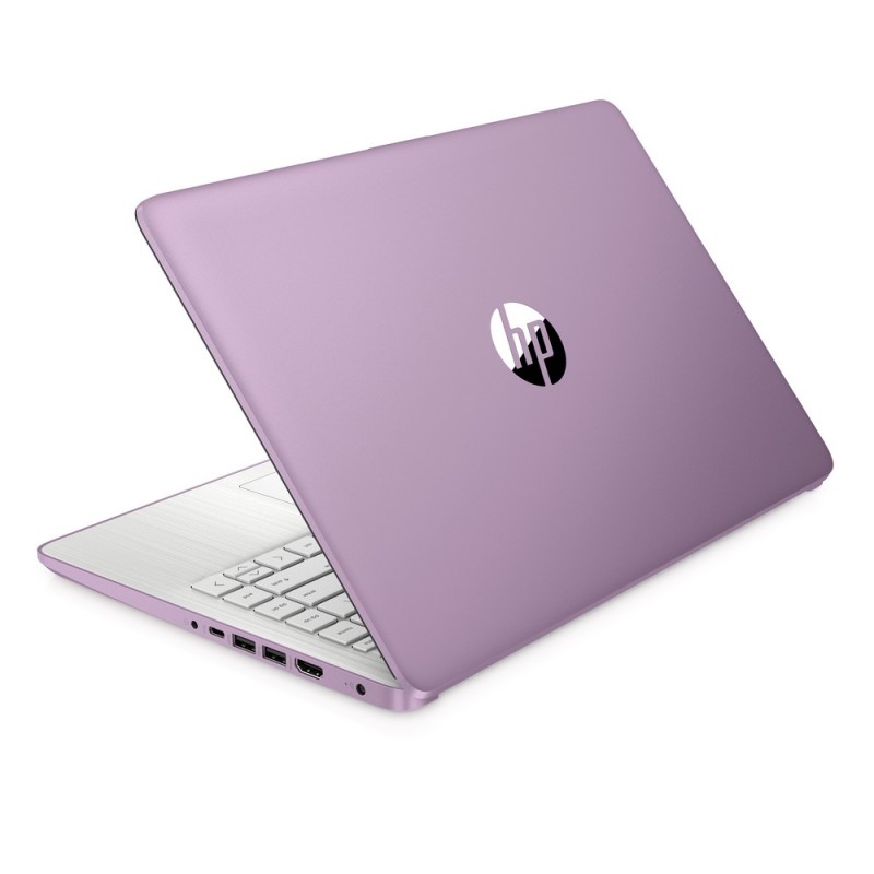 Dotykowy laptop HP 14-dq0804ds / A9ET6UA / Intel N4120 / 8GB / 64GB eMMC + 64GB SD / HD / Dotyk / Win 11 / Fioletowy