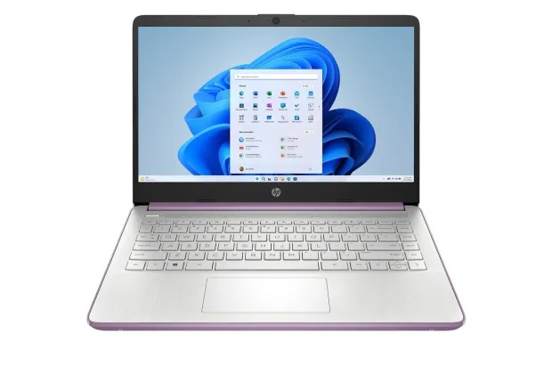 Dotykowy laptop HP 14-dq0804ds / A9ET6UA / Intel N4120 / 16GB / 64GB eMMC / HD / Dotyk / Win 11 / Fioletowy