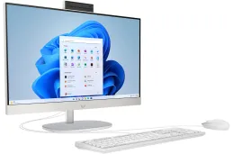 Komputer All in One HP 24-cr0034nl / 975B2EA / Intel N200 / 8GB / SSD 256GB / Intel UHD / FullHD / Win 11 / Biały