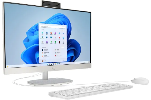 Komputer All in One HP 24-cr0034nl / 975B2EA / Intel N200 / 8GB / SSD 256GB / Intel UHD / FullHD / Win 11 / Biały