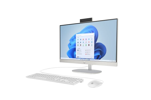 Komputer All in One HP 24-cr0034nl / 975B2EA / Intel N200 / 8GB / SSD 256GB / Intel UHD / FullHD / Win 11 / Biały