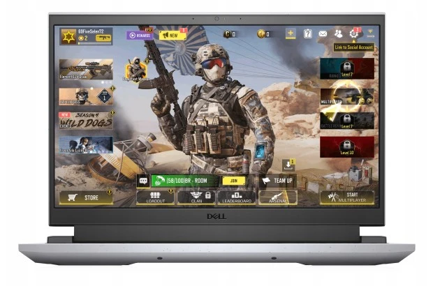 Laptop gamingowy Dell G15 / G15RE-A975GR / AMD Ryzen 7 / 16GB / SSD 1TB / Nvidia RTX 3050Ti / FullHD / Win 11 / Szary