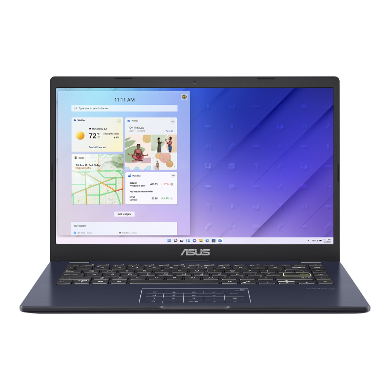 Laptop ASUS Vivobook Go 14 / E410KA-CL4128 / Celeron N4500 / 4GB / eMMC 128GB / Intel UHD / FullHD / Win 11 / Czarny