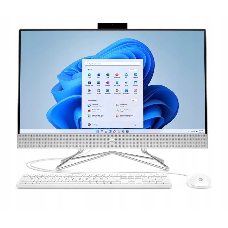 All in One HP 27-dp1022na / 53Y53EA / Intel Core i5 / 8GB / SSD 512GB / Intel Xe / FullHD / Win 11 / Srebrny