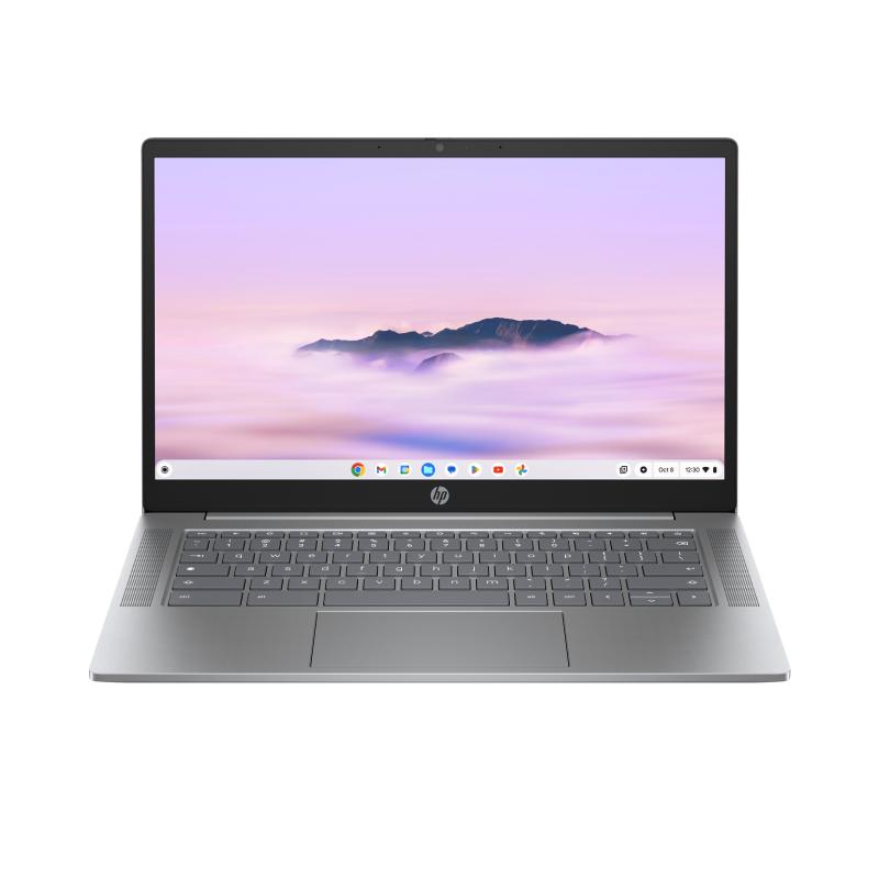 Laptop dla ucznia HP Chromebook  14a-nf0018ca / A4TJ4UA / Intel N100 / 4GB / 128GB USF / Intel HD / HD / Chrome OS / Srebrny