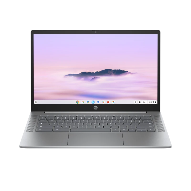 Laptop dla ucznia HP Chromebook  14a-nf0018ca / A4TJ4UA / Intel N100 / 4GB / 128GB USF / Intel HD / HD / Chrome OS / Srebrny