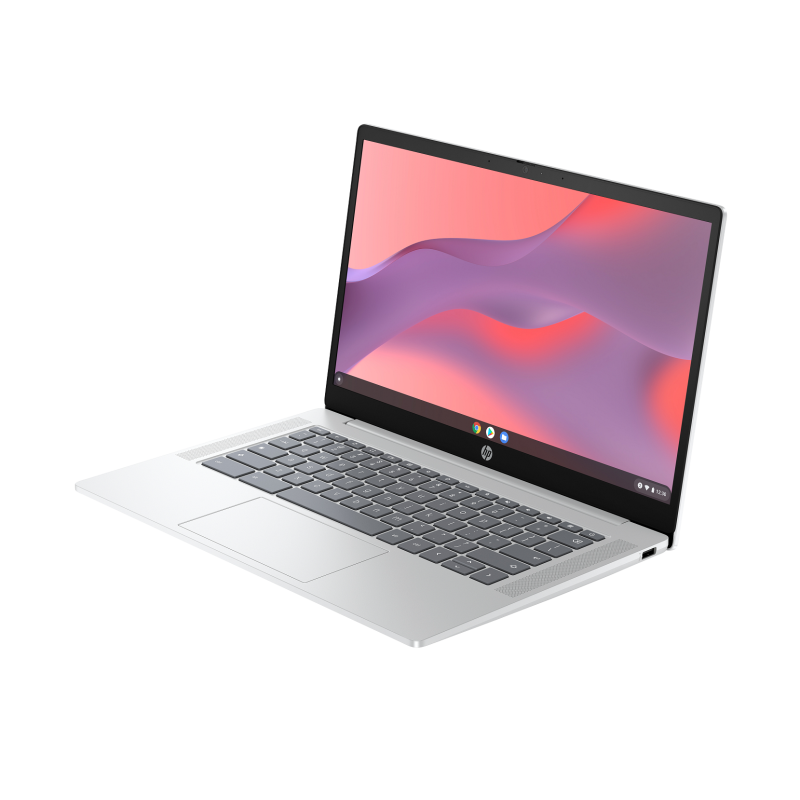 Laptop dla ucznia HP Chromebook  14a-nf0018ca / A4TJ4UA / Intel N100 / 4GB / 128GB USF / Intel HD / HD / Chrome OS / Srebrny