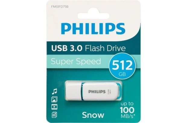 Pendrive Philips USB 3.0 512GB Snow Edition Spring Green