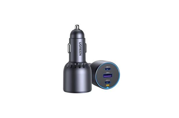 Ładowarka Samochodowa do Gniazda Zapalniczki USB + 2X USB-C 75W UGREEN