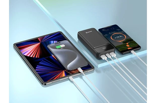 SWISSTEN Powerbank 20000 mAh 22,5W POWER LINE II Li-Pol 5/9/12V USB-C USB-A (220 139 47)