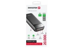 SWISSTEN Powerbank 20000 mAh 22,5W POWER LINE II Li-Pol 5/9/12V USB-C USB-A (220 139 47)