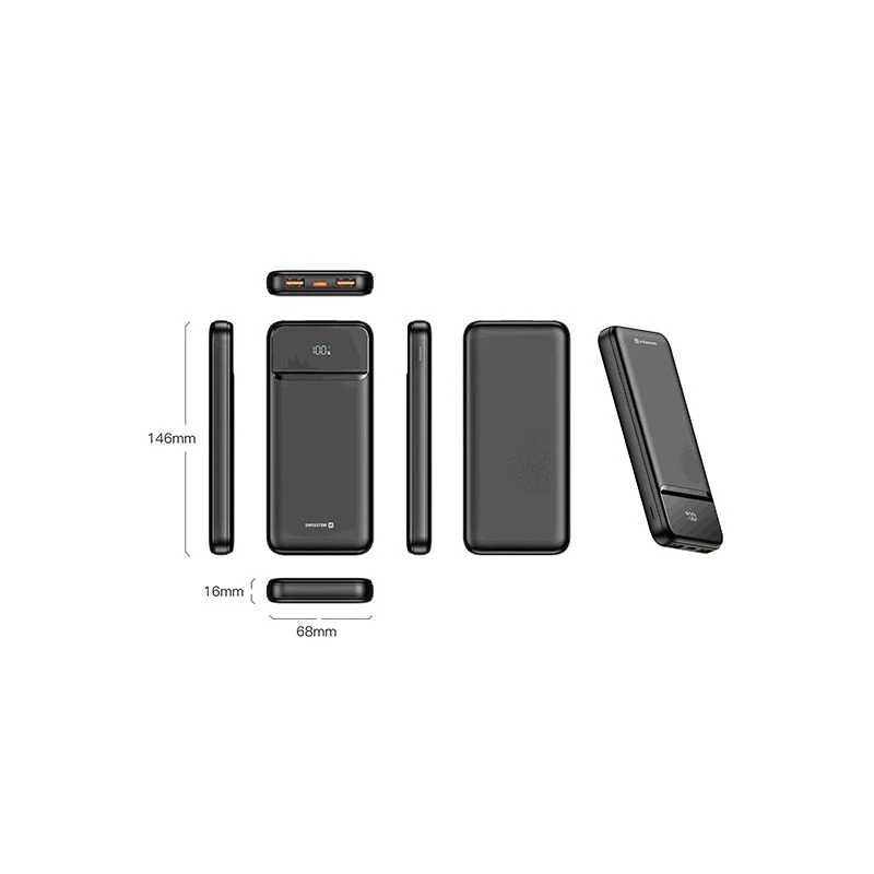 SWISSTEN Powerbank 10000 mAh 22,5W Power bank USB-C USB-A (220 139 46)