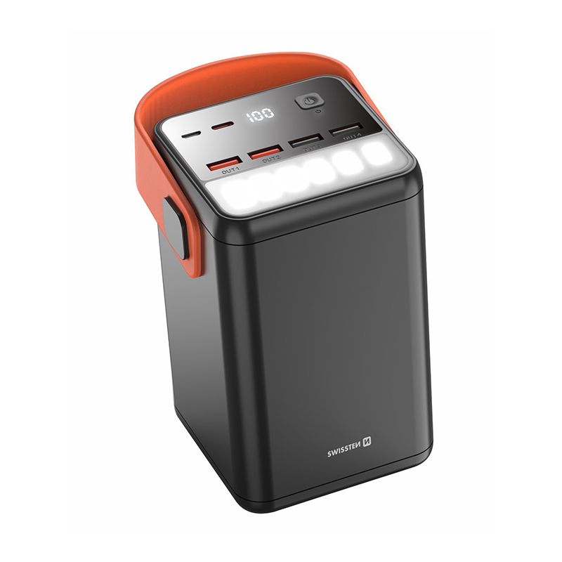 SWISSTEN Powerbank 60000 mAh 4x USB-A USB-C 65W do telefonów laptopów (220 139 43)