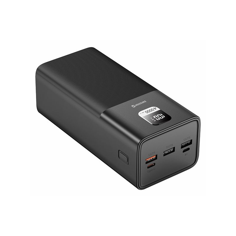 SWISSTEN Powerbank 40000 mAh 3x USB-A USB-C 100W mocny DO LAPTOPA (220 139 41)
