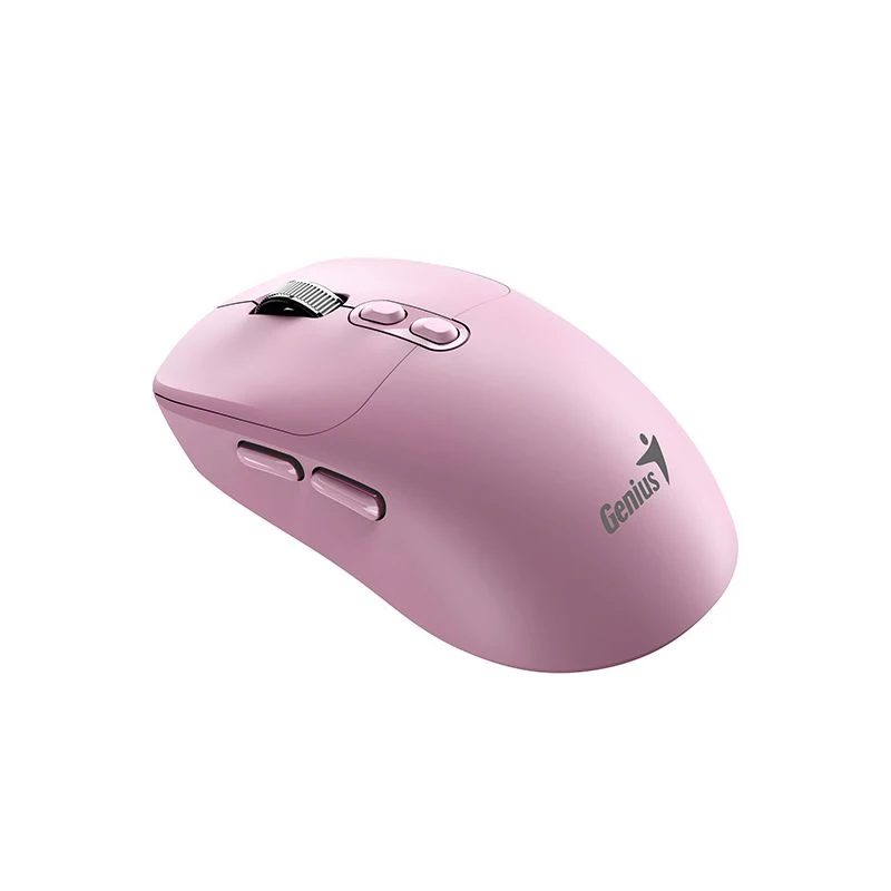 Mysz bezprzewodowa Genius NX-8080S BT+2,4GHz różowa 1600DPI cichy klik