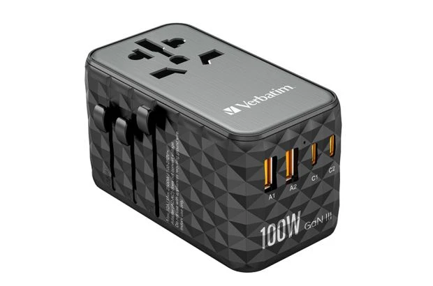 Verbatim, Uniwersalny adapter podróżny UTA-06 USB-C PD QC 4+ USB-A QC 100 W (Verbatim 32121)