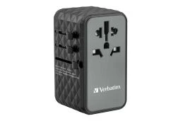 Verbatim, Uniwersalny adapter podróżny UTA-06 USB-C PD QC 4+ USB-A QC 100 W (Verbatim 32121)