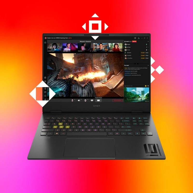 Laptop HP OMEN Transcend 16-u1008ca / 9W3F6UA / Intel i7-14 / 64GB / SSD 2TB / RTX 4070 / WUXGA / Win 11 / Czarny