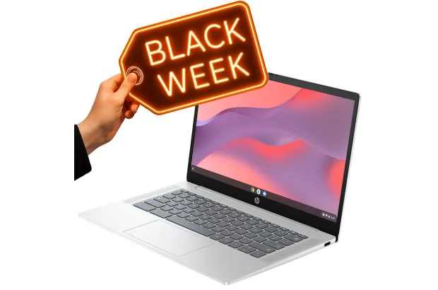 Laptop dla ucznia HP Chromebook  14a-nf0018ca / A4TJ4UA / Intel N100 / 4GB / 128GB USF / Intel HD / HD / Chrome OS / Srebrny