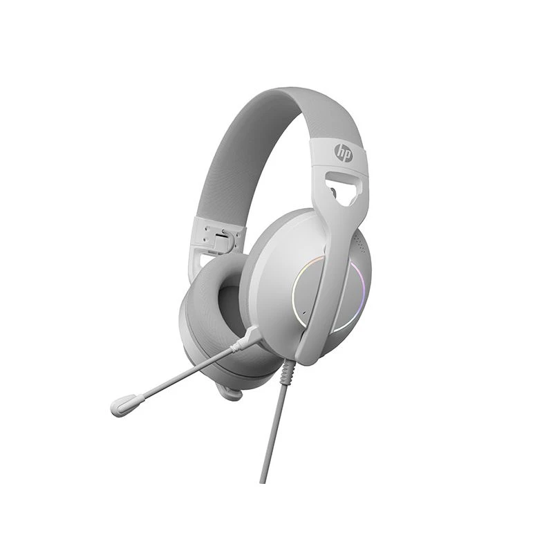 Słuchawki z mikrofonem HP DHE-8003U przewodowe białe 7.1 podświetlenie USB (DHE-8003U)