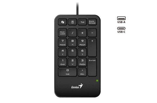 Klawiatura numeryczna przewodowa czarna Genius NumPad 125 Copilot