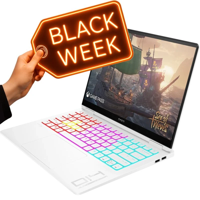 Laptop OMEN Transcend HP 14-fb0054nw / A58SLEA / Intel Ultra 9 / 32GB / SSD 1TB / RTX 4070 / 2.8K OLED 120Hz / FreeDos / Biały