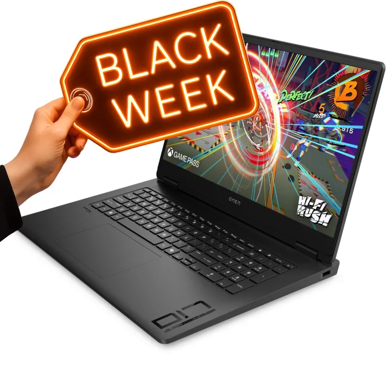 Gamingowy Laptop HP OMEN 17-db1000 / A7JP9AV-CTO-01 / Ryzen AI 9 / 16GB / SSD 512GB / RTX 5060 / FHD 144Hz / Win 11 / Czarny