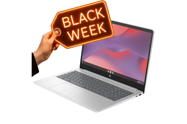 Laptop HP Chromebook 15a-nb0003ca / 975D0UA / Intel i3-N305 / 8GB / eMMC 128GB / Intel UHD / FullHd / Chrome OS / Srebrny