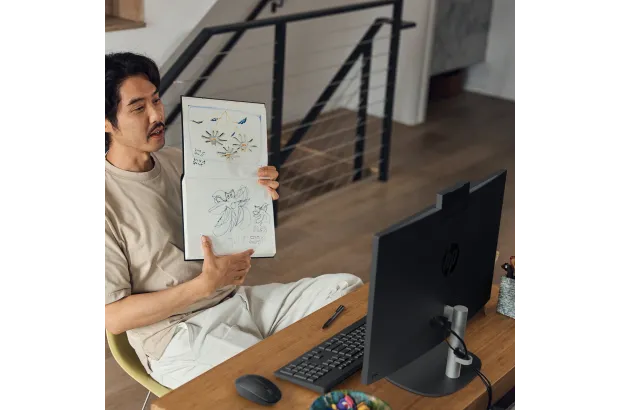 Komputer All in One HP ProOne 240 G10 / B6ZB4ET / Intel Ultra 5 / 16GB / SSD 1TB / Intel Xe / FullHD / Win 11 Pro / Biały