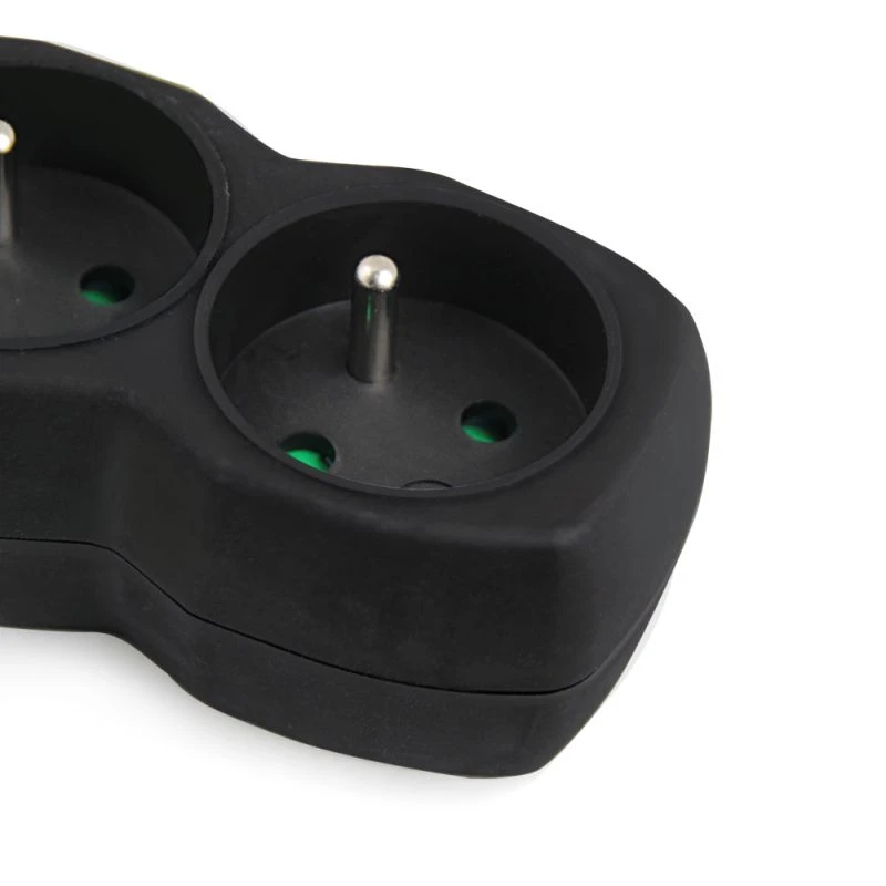 Listwa zasilająca 5 gniazd, wyłącznik, 3m, ochrona przed dziećmi CZARNA (ELK215K)