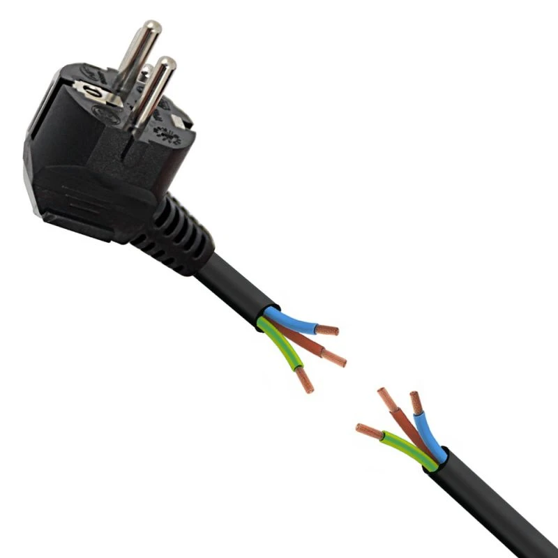 Listwa zasilająca 5 gniazd, wyłącznik, 3m, ochrona przed dziećmi CZARNA (ELK215K)