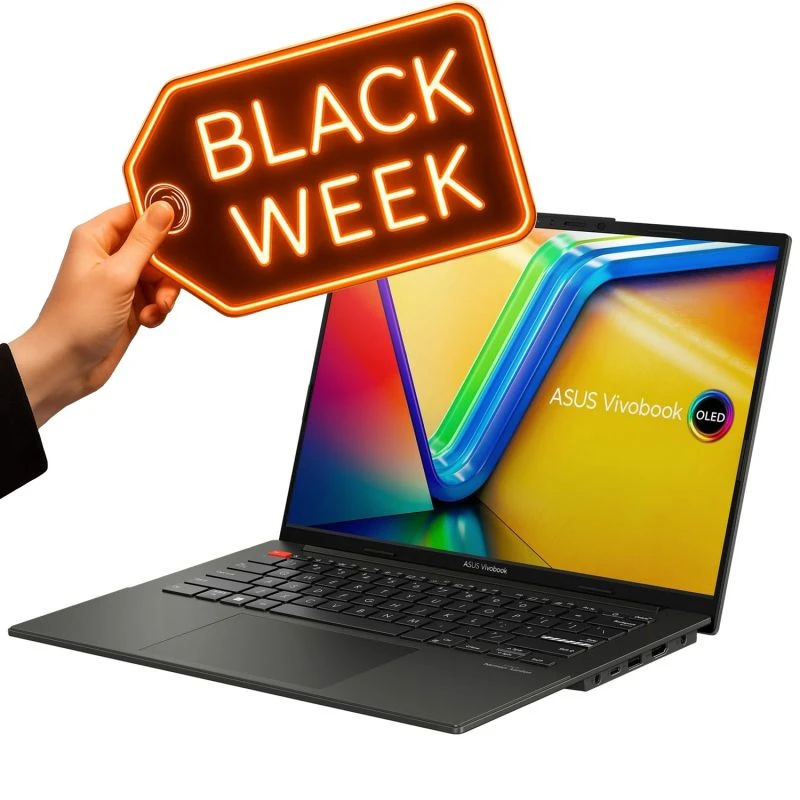 Laptop Asus Vivobook S 14 / K5404VA-CB91 / Intel i9-13 / 16GB / SSD 1TB / Intel Xe / OLED / Win 11 / Czarny