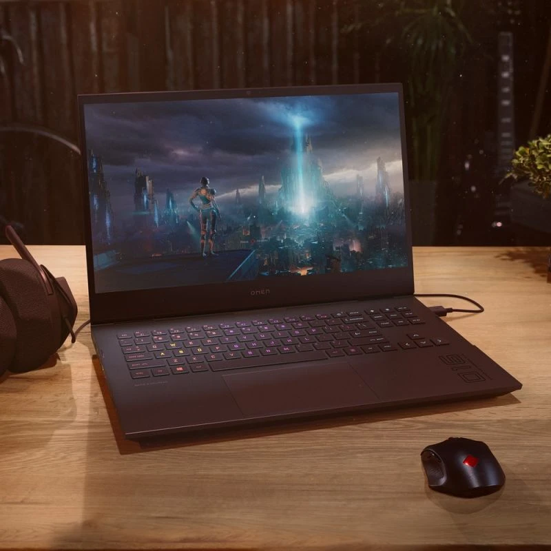 Laptop HP Omen Laptop 16-c0113nw / 521J0EA / Ryzen 7 / 16GB / 1TB / RX 6600M / FullHD / FreeDOS / Czarny