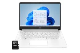 Laptop HP 14-dq3000dx / B4GX5UA / Intel Celeron N / 16GB / 64GB eMMC + 64GB SD / Intel UHD / HD / Win 11 / Biały