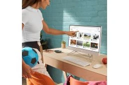 Komputer All in One HP 24-cb1040na / 8Z977EA / Intel i5 / 24GB / 1TB / Intel Xe / FullHD / Win 11 / Biały