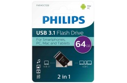 Pendrive Philips 2in1 OTG 64GB USB 3.1 + USB C